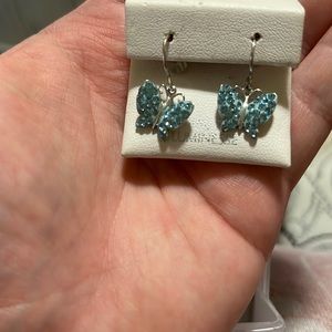 Butterfly earrings sterling silver